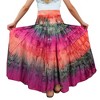 Agan Traders Women's Boho Summer Tie-dye High Waistband A Line Flared Maxi Skirt - 3 of 4