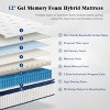 Itopfox Twin Hybrid Gel Memory Foam Mattress with Pocketed Coils for Pressure Relief and Motion Isolation, CertiPUR-US Certified - 2 of 4