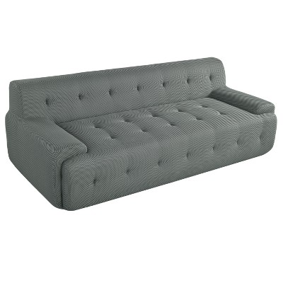 NicBex 86.2 Inch Modern Minimalist Tufted Sofa,3-Seat Compression Sofa for Living Room,Bedroom,Office,Apartment
