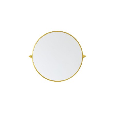 Elegant Lighting Round pivot mirror 30 inch in gold