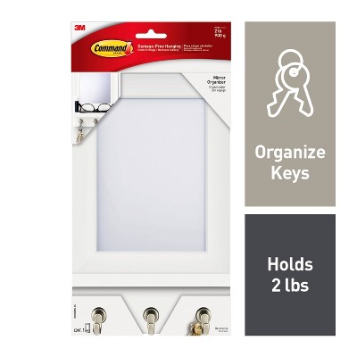 Command Mirror Organizer White