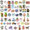 Wrapables Waterproof Vinyl Stickers for Water Bottles, Laptop, Phones, Skateboards, Decals for Teens, 100pcs, Be Cool - 2 of 4