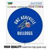 UNC Asheville Bulldogs Logo Automotive Car Window Locker Circle Bumper Sticker - 3 of 4