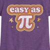 Girls' - Instant Message - Easy As Pi Fitted Short Sleeve Graphic T-Shirt - 2 of 4