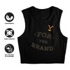 Women's Yellowstone For The Brand Sleeveless Crop Top Tank - 3 of 4