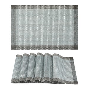 REGALWOVEN Set of 6 Placemats for Dining Table Decor Indoor Outdoor Washable Kitchen Table Mat - 1 of 4