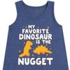 Girls' - Instant Message - My Favorite Dinosaur is the Nugget Graphic Sleeveless Aline Dress - 2 of 4
