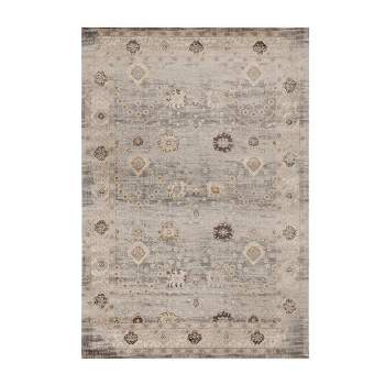 Luxe Weavers Floral Distressed Area Rug, Boho Chic Carpet