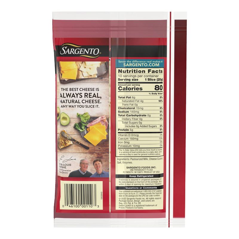 Sargento Natural Havarti  Sliced Cheese - 7oz/10 slices, 4 of 10