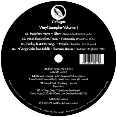Various Artists - Foliage Records : Vinyl Sampler Vol. 1 (Various Artists) (vinyl 12 inch single)