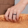 Women's Bridal Rings Sets, Thin and Stackable Rings Silicone Women Wedding Promise Rings for Gift,Ring for Work Out- 2.5mm Width - 1.8mm Thick - 3 of 4