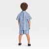 Toddler Boys' 4th Of July Short Sleeve Chambray Button Up and Shorts Set - Cat & Jack™ Light Blue - 2 of 4