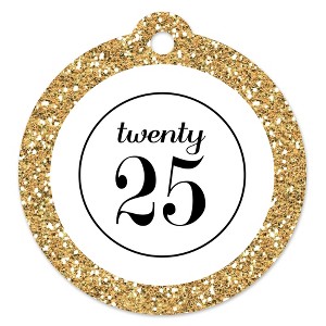 Big Dot of Happiness Gold Tassel Worth The Hassle - 2025 Graduation Party Favor Gift Tags (Set of 20) - 1 of 4