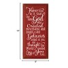 Slickblue Inspirational Christian Wood Sign – God Created You Too Quote – Rustic Wall Accent – 9x18, Red-White - 3 of 3