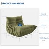 Modular Sectional Sofa, Togo Sofa with Deep Seat - 3 of 4
