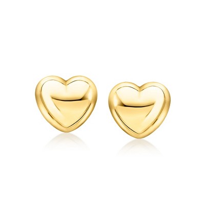 Pure Collection by Ross-Simons Italian 18kt Gold Vermeil Puffed Heart Earrings