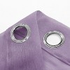 Home Mart Goods Lavender Sheer Window Grommet Curtain Set 84" Inches Long ( 2 Panels) - 3 of 4