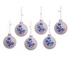 Kurt Adler 80MM Delft Blue Shiny Glass Ball Ornaments, 6-Piece Set - 3 of 4