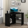 HOMCOM Corner Computer Desk with Storage Shelf, Writing Table Study Workstation for Home Office - 2 of 4
