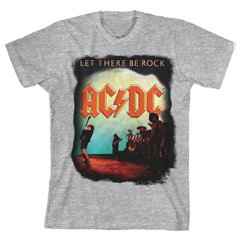 T-shirt Athletic Rock Let Target Acdc There Heather Youth Be :