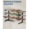 Storage Rack, Set of 2, Wall Mount, Heavy Duty Steel 4-Tier Wood Organizer Storage Shelves, 800LBS Capacity, for Shed, Workshop, Garage - 3 of 4