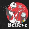 Men's The Nightmare Before Christmas Christmas Believe Jack and Sally T-Shirt - 2 of 4
