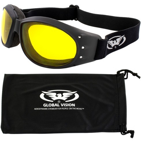 Global Vision Eliminator Safety Motorcycle Goggles With Yellow