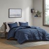 Stylish Solid Puffy Comforter Set, Cozy All Season Home Textile fits Modern Bedroom Decor - 3 of 4