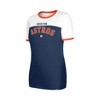 MLB Houston Astros Women's Bi-Blend Ringer T-Shirt - 3 of 4