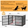 JOEJOY Large Decorative Pet Dog Crate Table Furniture,Multi-Size Dog Cage House,Three-Sided Access Doors,Thickened Wooden Dog Kennel - 2 of 4