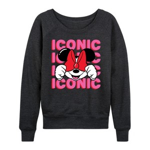 Women's - Disney - Minnie Mouse Iconic Lightweight French Terry Slouchy - 1 of 4