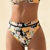 Vibrant Floral High-Waisted Bikini Bottoms - Cupshe - 3 of 4