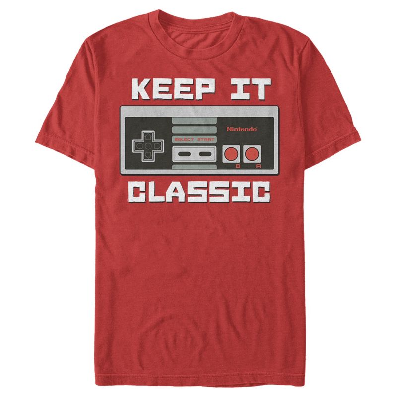 Men's Nintendo NES Classic Controller T-Shirt, 1 of 5
