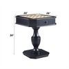 YONWAY Cherry Finish Reversible Chess Checker Game Table with/Game Tray (Chess Fingers Not Included) for Adult and Kids - 3 of 4