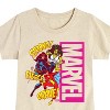 Girls' - Marvel - Super Hero Women Sound Effects Fitted Short Sleeve Graphic T-Shirt - 2 of 4