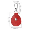 Unique Bargains Genuine Leather Portable Metal Buckle Key Fob 4 Pcs - 2 of 4
