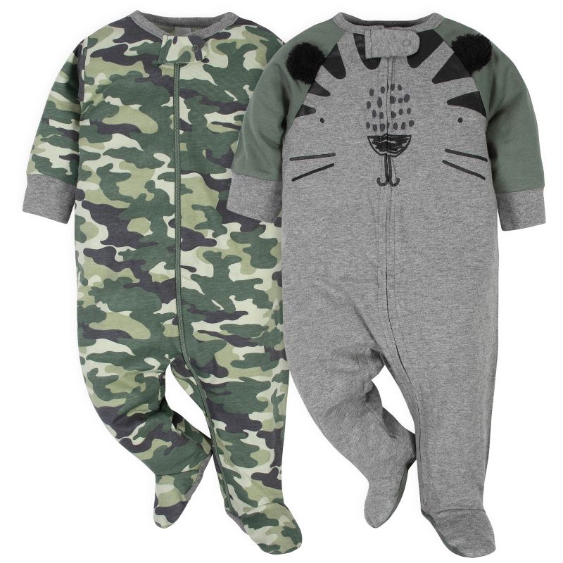 Gerber Baby Boys' Footed Pajamas, 2-Pack, 1 of 9