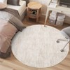 Modern Washable Rugs Abstract Area Rug Non Slip Low Pile Accent Rugs for Living Room Bedroom - 2 of 4