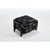 PAGED Modern Reversible Lid Small Coffee Table Ottoman with Hidden Storage,Square Upholstered Storage Center Table for Living Room,Bedroom - 4 of 4