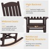 Arceso Outdoor Rocking Chairs Set, 1 Chairs & 1 Table HDPS Poly Rocking Chair, All Weather Resistant, Heavy Duty Rocker Chair For Patio, Lawn, Garden - 4 of 4