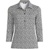 Lands' End Women's 3/4 Sleeve Active Polo Shirt - 3 of 3