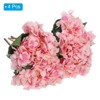 Unique Bargains Home Wedding Decor Hydrangea Silk Faux Artificial Flowers 17.7'' Long - 3 of 4