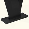 KIGFTSOD Console Table - Natural Wood Veneer, V-Base for Classic Versatility, Ideal for Display & Easy Assembly - 3 of 4