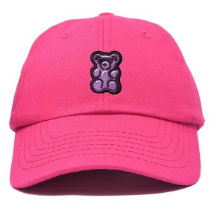 Dalix Purple Gummy Embroidered Cotton Dad Hat Baseball Cap Adjustable Womens - 1 of 4