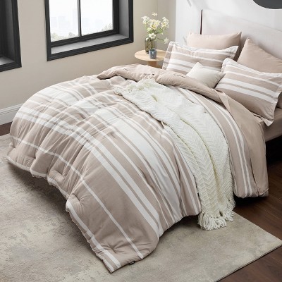 5/7 Pcs Bedding Set with Cationic Dyeing for Striking Double-Sided Contrast