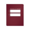 ComplyRight Double-Window Tax Presentation Folder Burgundy 50/Pack (FBU11) - 2 of 4