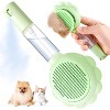BABYYER Cat Brush for Shedding, 3-in-1 Pet Spray Hair Removal Comb with Visual Spray & Release Button, Waterproof Dog Grooming Brush for Furry Pet - 2 of 4