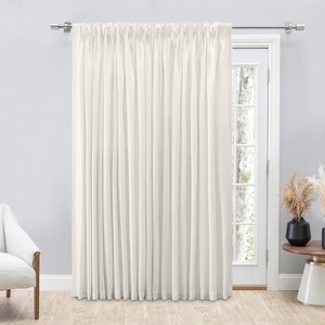 Grasscloth 2/Way Pinch Pleated w/Back Tabs Patio Panel - 1 of 4