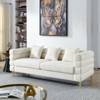 SKRAN 81 Inch Oversized Sofa,Living Room Fabric Sectional Sofa - Deep Seating,Soft Sitting with Pillows for Living Room, Teddy - 2 of 4