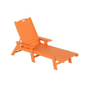 WestinTrends Adirondack Outdoor Chaise Lounge for Patio Garden Poolside - 1 of 2